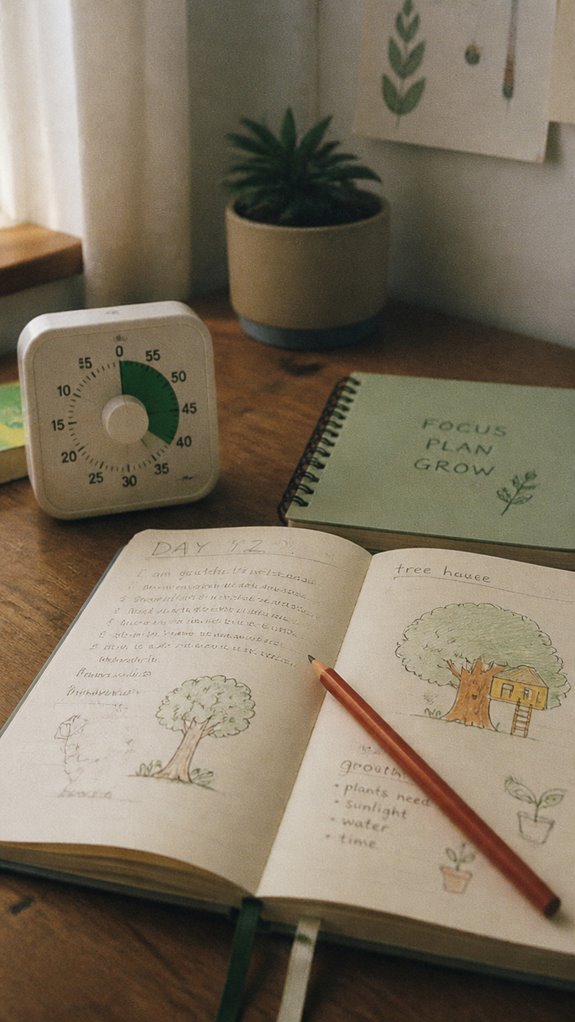 break tasks into manageable chunks