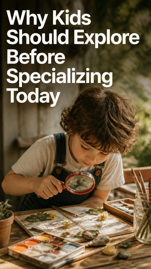 encourage exploration before specialization
