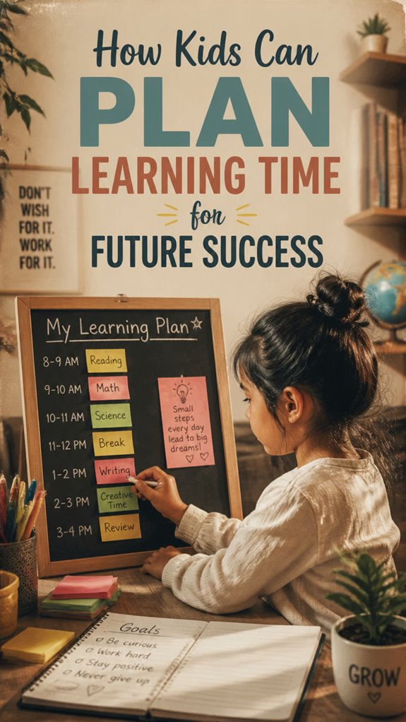 kids learning time planning